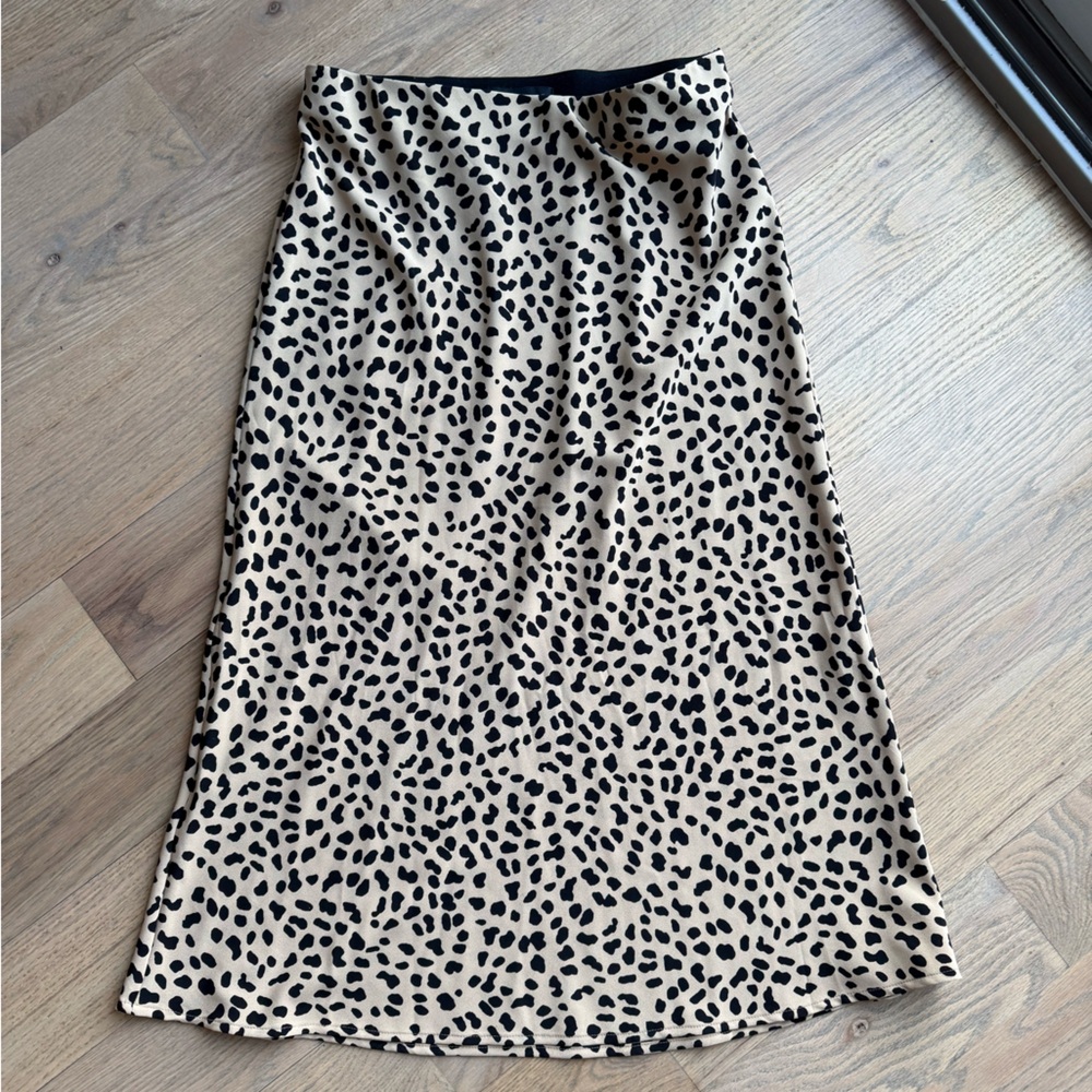 Sanctuary Tan and Black A-Line Skirt